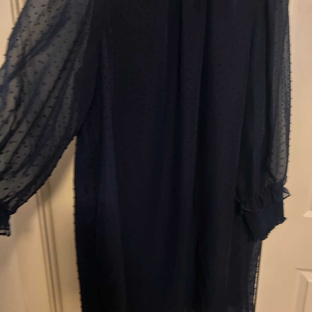 Draper James Navy Long Sleeve Dress